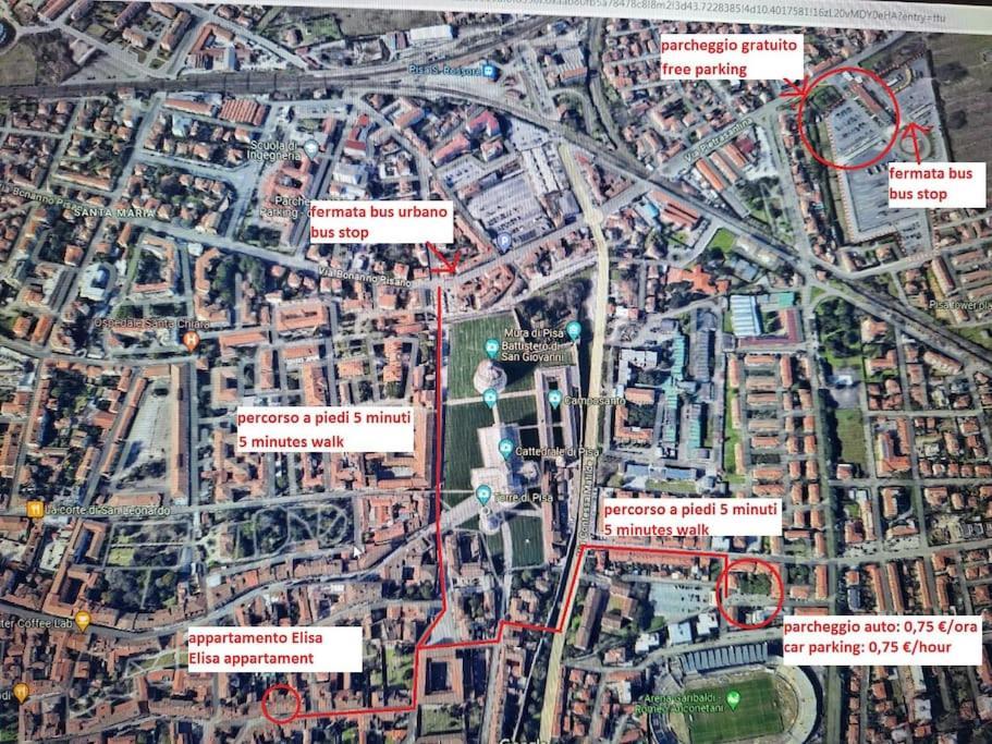 Casa Elisa Due Passi Dalla Torre Pendente 피사 외부 사진